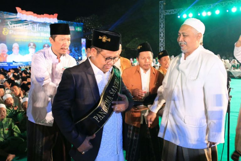 32 Ribu Santri dan Kiai Kukuhkan Cak Imin sebagai Panglima Santri