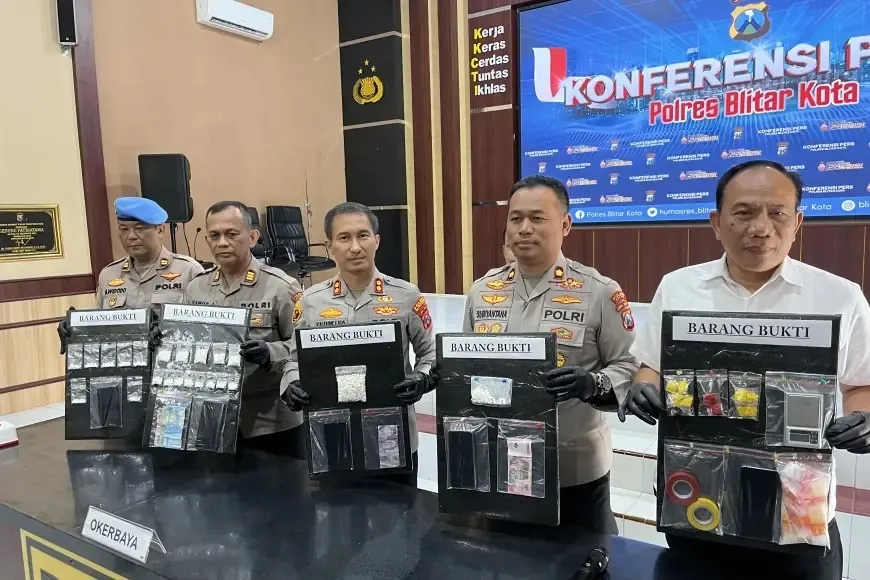 Awal 2026, Polres Blitar Kota Ungkap 5 Kasus Narkoba, Amankan Pil Dobel L dan Sabu