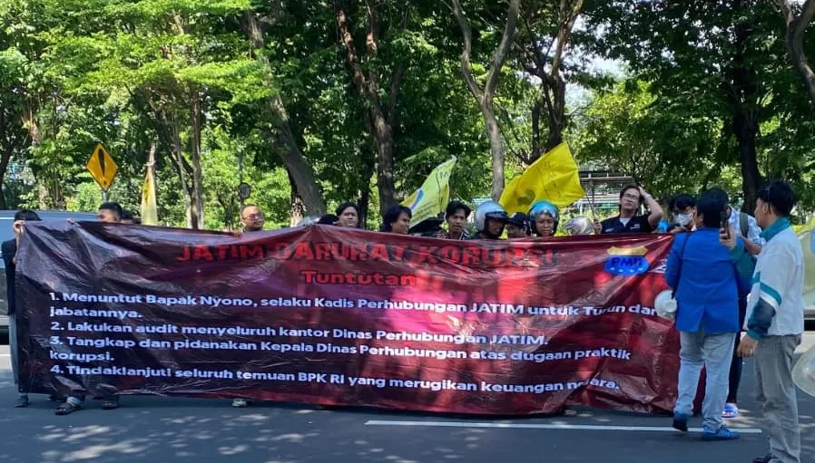 Mahasiswa PMII Surabaya Selatan Desak Audit Total Dishub Jatim