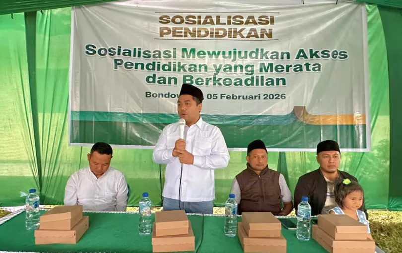 Ubaidillah Dorong Pemerataan Pendidikan Lewat Sosialisasi di Bondowoso