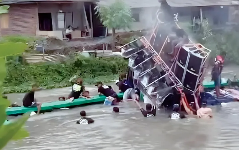 Sound Horeg Tenggelam di Sidoarjo, Kerugian Hingga Puluhan Juta
