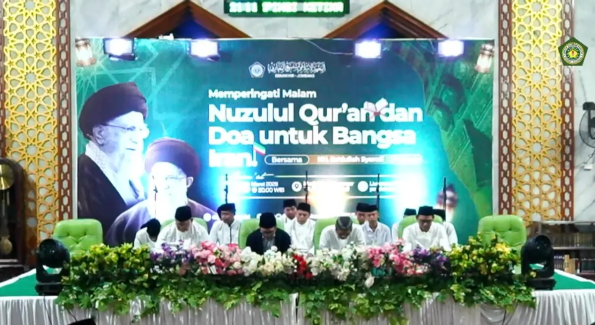 Gelar Nuzulul Quran, Ponpes Denanyar Jombang Doakan Keselamatan dan Kemenangan Iran