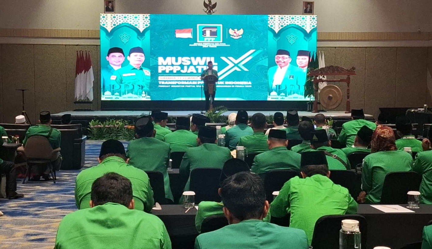 Evaluasi Mardiono di Muswil PPP Jatim, Tekankan Kader Solit Menuju Pemilu 2029