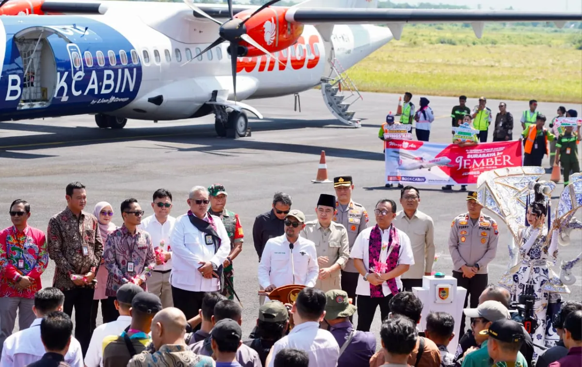 Hari Lahir Pancasila Jadi Penanda Babak Baru Jember, Maskapai Rute Jember-Surabaya Resmi Mengudar
