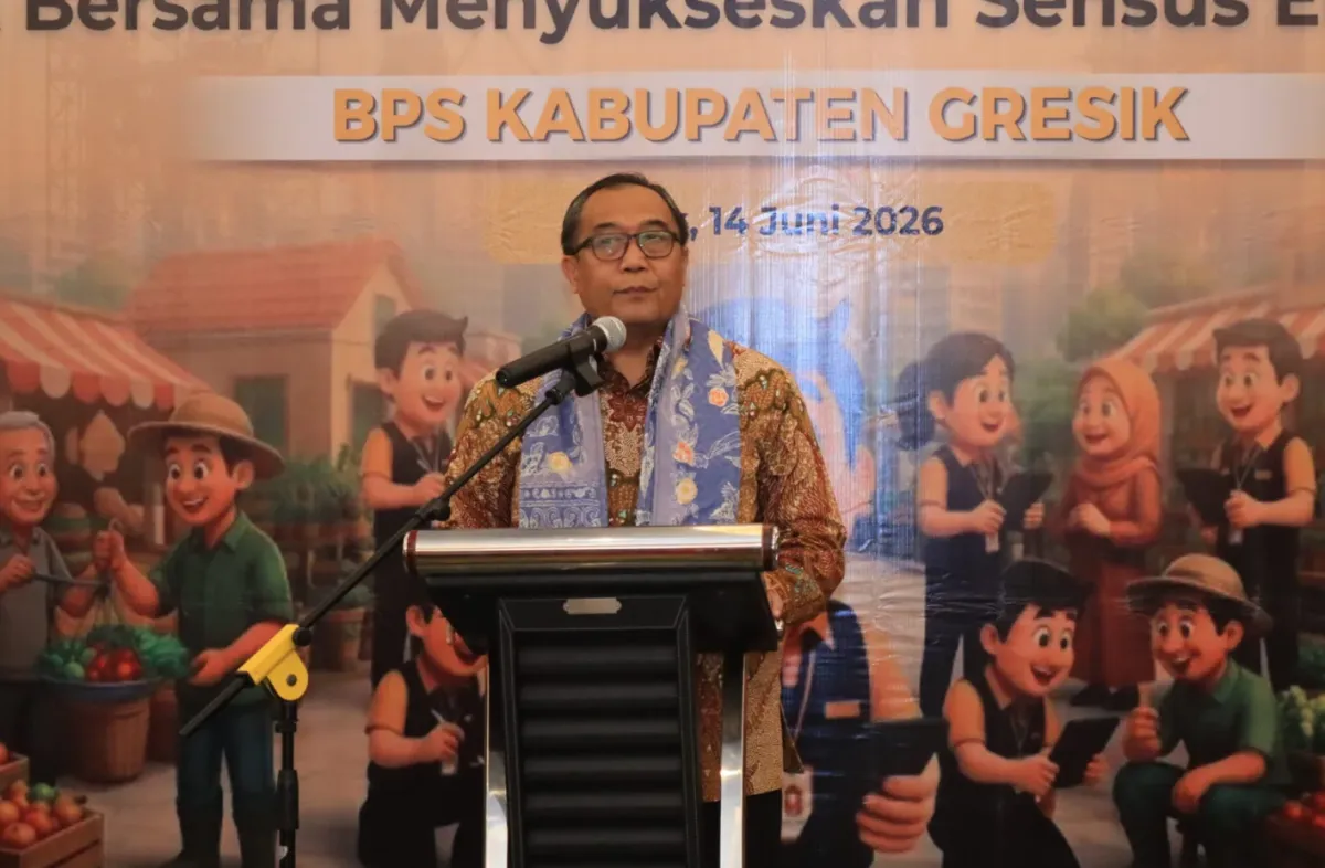 Sekda Gresik Lepas 1.095 Petugas Sensus Ekonomi 2026