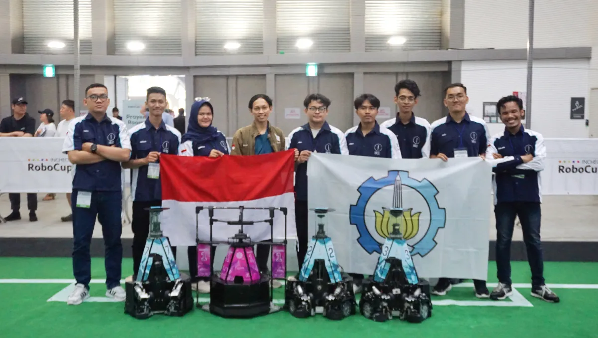 Tim Robotika IRIS ITS membanggakan nama Indonesia, Raih Juara 3 RoboCup 2026 Middle Size League di Korea Selatan