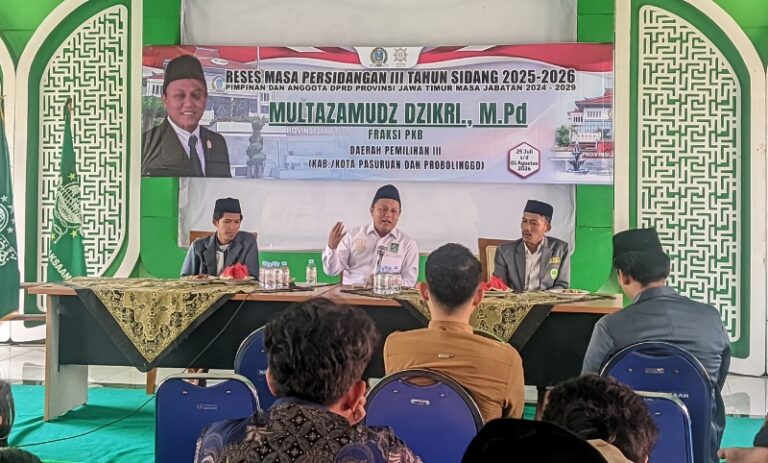 Anggota DPRD Jatim Multazamudz Dzikri dalam agenda Reses.