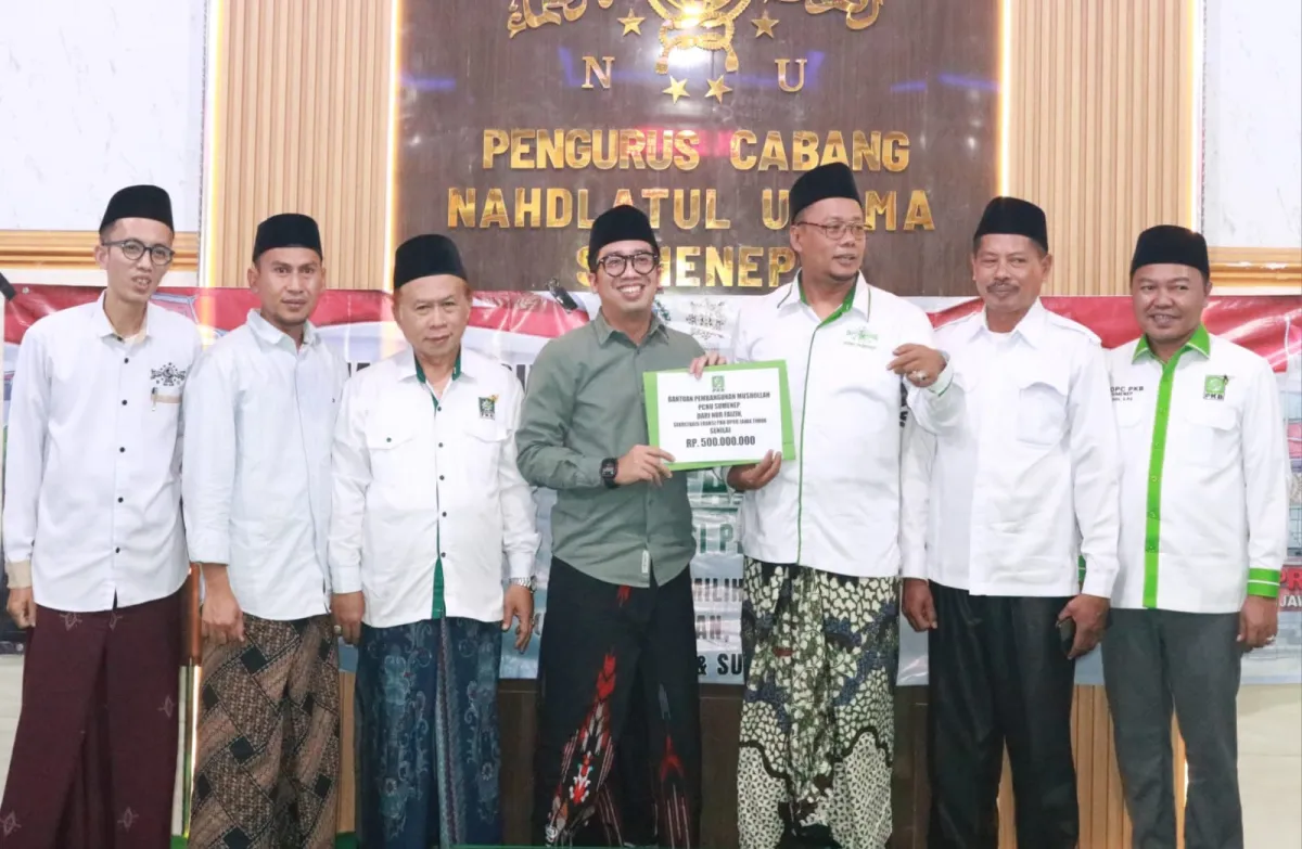 Didampingi DPC PKB Sumenep, Nur Faizin Salurkan Bantuan Rp500 Juta PCNU