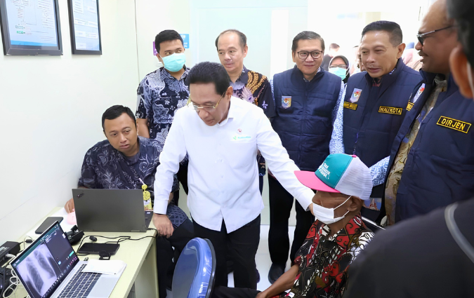 Wakil Menteri Kesehatan (Wamenkes), Benjamin Paulus Octavianus, dalam kunjungannya di Kota Malang, pada Kamis (30/7/2026).