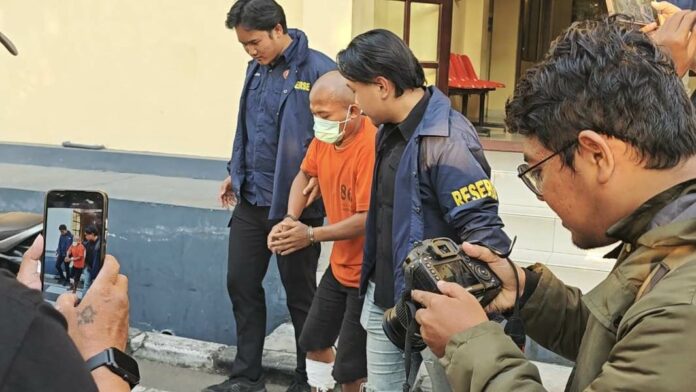 Pelaku curanmor di Mojokerto ditembak saat hendak kabur.