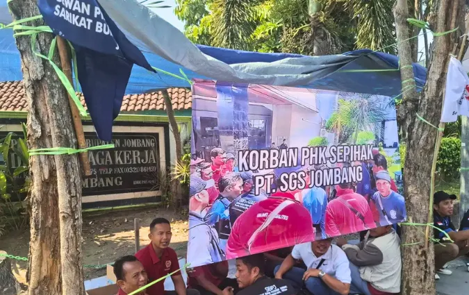Buruh PT SGS Tuntut Keadilan, Begini Respon Disnaker Jombang
