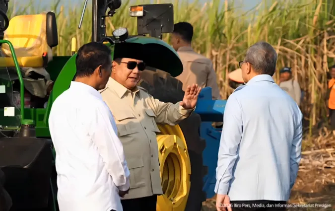 Presiden Prabowo Pimpin Panen Raya TNI Terintegrasi di Malang, Perkuat Ketahanan Pangan