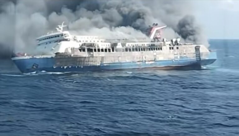 KMP Mutiara Sentosa 2 Kebakaran di Perairan Sumenep.